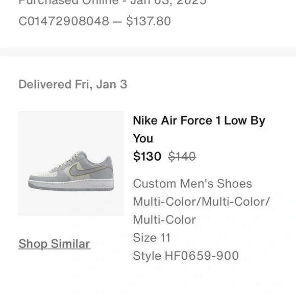 Nike Air Force 1 Low By You - Multi-Color - Picture 1 of 8